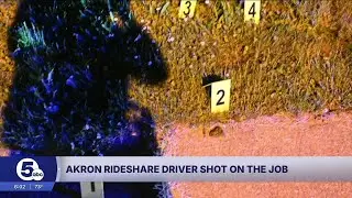 Uber driver shot 6 times in Akron after picking up 2 passengers