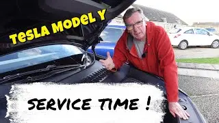 Tesla Model Y Juniper Service Time What fluid did I have to add & a usefull modification ! 