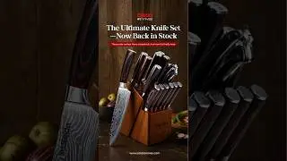 Our bestselling 17-Piece Master Chef Knife Block Set is finally BACK! 🍽️ | Seido Knives