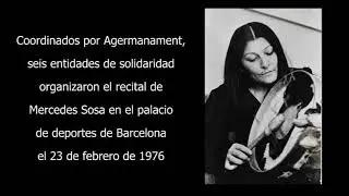 MERCEDES SOSA. Recital Barcelona 1976