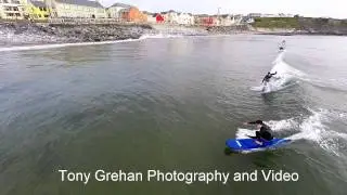 Surfing in Lehinch, Co Clare.