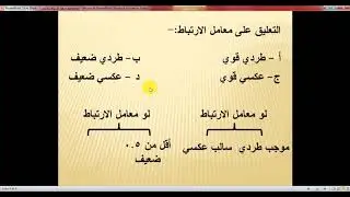 مبادئ الأحصاء الاتباط والانحدار