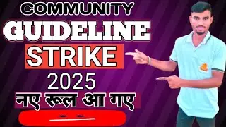 community guidelines strike ke New rules 2025..//@sanatanilovekush_00 New rules all creater...