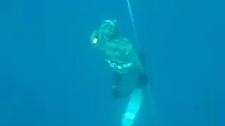 My first Dive at 18 metres