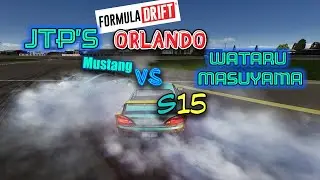 Wataru Masuyama's S15 leading JTP's Mustang at Formula Drift Orlando- First lead #shorts #FDORL