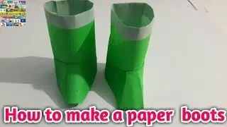 How to make a paper Boots. Origami Paper Boots.