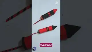 diwali crackers with paper|| paper ricket || diwali paper craft ideas || #shorts