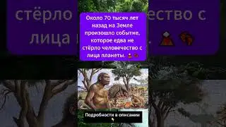 70 000 лет назад человечество почти вымерло из-за извержения вулкана