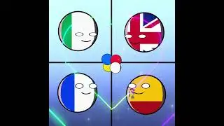 History of 4 countries  #countryballs #uk #italy  #spain  #france