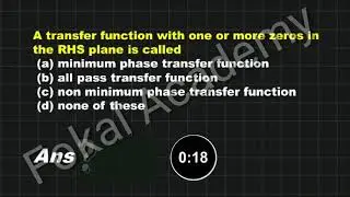 Control System MCQ Questions and Answers Test 2