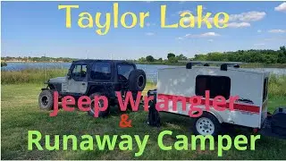 Jeep Wrangler & Runaway Camper. Taylor Lake Oklahoma