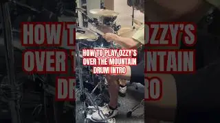 How to play OZZY OSBOURNE &lsquo;s over the mountain drum intro! #drummer #ozzyosbourne #foryou