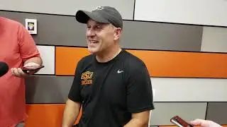 Colin Carmichael talks with the media - Oct. 23, 2019