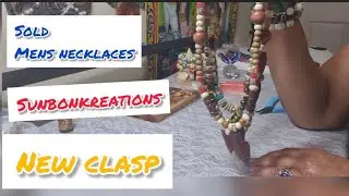 #mens necklaces (sold) custom one of a kind#jewelry #beadedbracelets #beadedjewelry