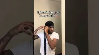 Durag tutorial(Ski mask The slump god🎸) #durag #360waves