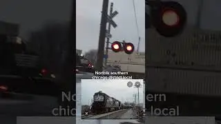 Norfolk southern chicago district local train and Norfolk Southern 22k intermodel train