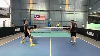 Drilling pickleball session dingle mingle 15 point rally double bounce balakong