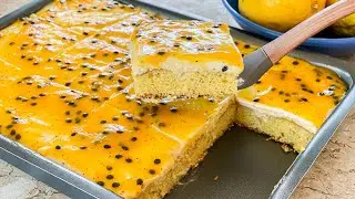 A MELHOR RECEITA DE BOLO DE MARACUJÁ DE LIQUIDIFICADOR | MASSA FOFINHA | Gabriel Freitas
