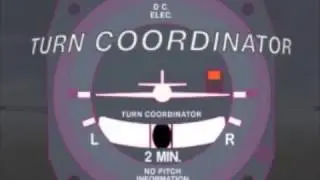 FLIGHT INSTRUMENT Turn adn bank indikatorAnimation
