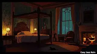 Smooth Cozy Jazz with Fireplace Sounds for Viral Relaxation and Stress Free Mind