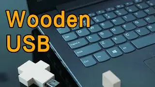 Cross Shaped Wooden USB Flash Drive