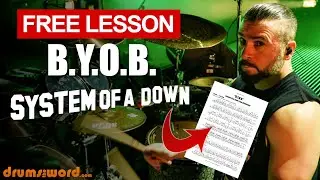 ★ B.Y.O.B. (System Of A Down) ★ Free Drum Lesson | How To Play SONG (Jon Dolmayan)