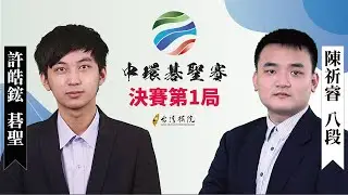 【圍棋LIVE】第12屆中環碁聖賽決賽 三番勝負第1局：(黑)許皓鋐碁聖 vs. (白)陳祈睿八段，下午一點 賴均輔九段解說