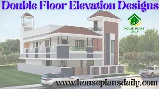 Double Floor Elevation Designs | Modern House Plans #HouseDesigns #elevationng