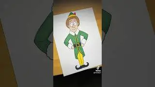 Buddy the Elf in 20 Cartoon Styles Part 1 #shorts #christmas