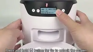 GiotoHun A2 Automatic Pet Feeder Manual Feeding video (Please use 1080P and above resolution watch)