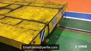 Electric Flatbed Battery Operated Track Handling Transfer Cart
