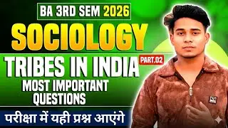 Tribes in india BA 3rd semester most important question ccsu, all university 