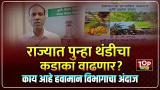 MAHARASHTRA WEATHER UPDATE : राज्यात थंडीचा कडाका वाढणार?