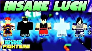Anime Fighters Simulator - 1 Max open in every map | INSANE LUCK !