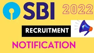 SBI notification 2022 is out . #sbi