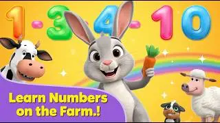 🎵1️⃣ 🐰 &laquo;Счёт на ферме | Учим цифры от 1 до 10. Зайка и его друзья | Весёлая детская песенка&raquo;