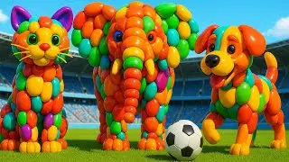 The mascot vibrato assistant dog placed on the football field is popular, co-produced, and creative