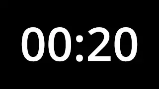 20 SECOND TIMER - No Sound - Full HD 1080p - COUNTDOWN