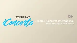 Stingray iConcerts International idents and graphics 2017-present