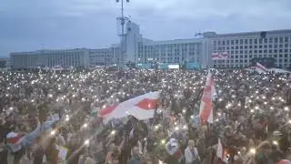 Massive protests in Belarus continue Crowds chant 