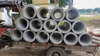 RCC Drainage pipes unload| RCC Cement pipe|rcc concrete pipe #plumbingwork #amazing #rcc#drainage