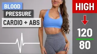 15 MIN CARDIO + ABS HIIT Workout - Blood Pressure Friendly, Bodyweight Only Home Workout