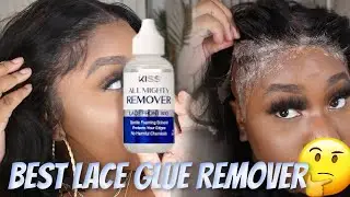 BEST LACE GLUE REMOVER I HAVE EVER TRIED || KISS ALL MIGHTY REMOVER