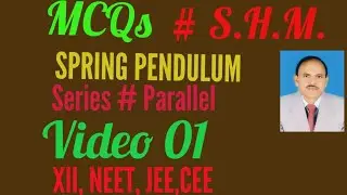 Multiple choice questions on spring pendulum : Video-1 (S.H.M.) @physics rnt