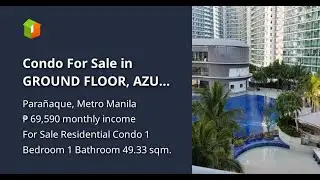 Condo For Sale in  GROUND FLOOR, AZURE URBAN RESORT RESIDENCES - MIAMI., MARCELO GREEN, PARANAQUE
