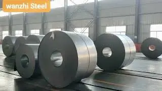 galvanized strip in the factory, and with better price. #zinc  #steel  #aluzinc #aluminium #material