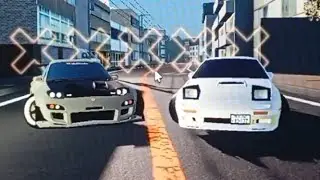 Oren's FC3S VS Bumblebee's FD3S VS Ford Focus Race Initial D Drift Skills In Midnight Racing: Tokyo