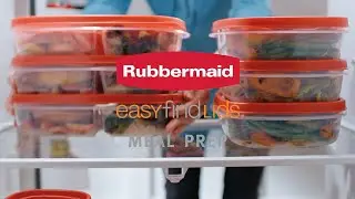 Healthy Dinners Are Back On The Clock with Rubbermaid Easy Find Lids Meal Prep Containers