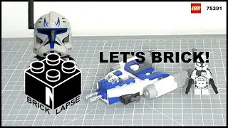LEGO Star Wars 75391 Captain Rex Y-Wing Microfighter | Speed Build Time-Lapse | BrickNLapse