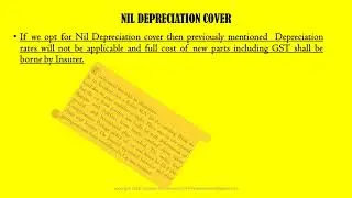 WHAT IS ZERO DEP  NIL DEP   BUMPER TO BUMPER COVER